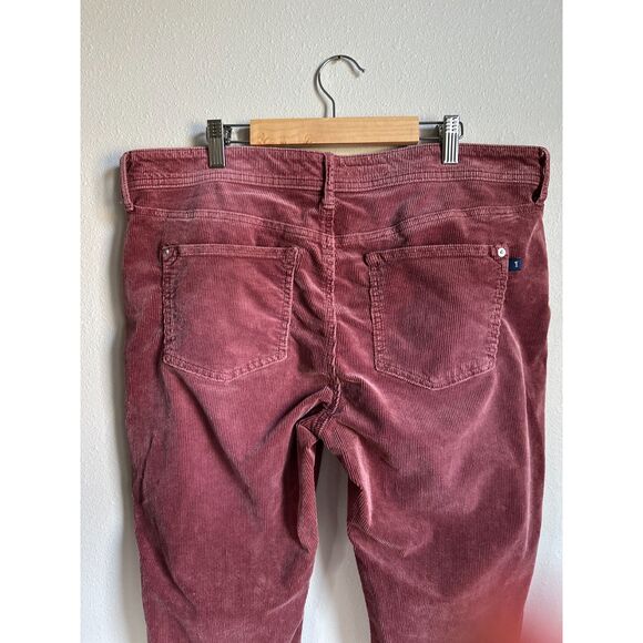 PILCRO Women's Rose Corduroy Slim Boyfriend Crop 5 Pocket Mid Rise Pant Size 32 - Picture 5 of 11